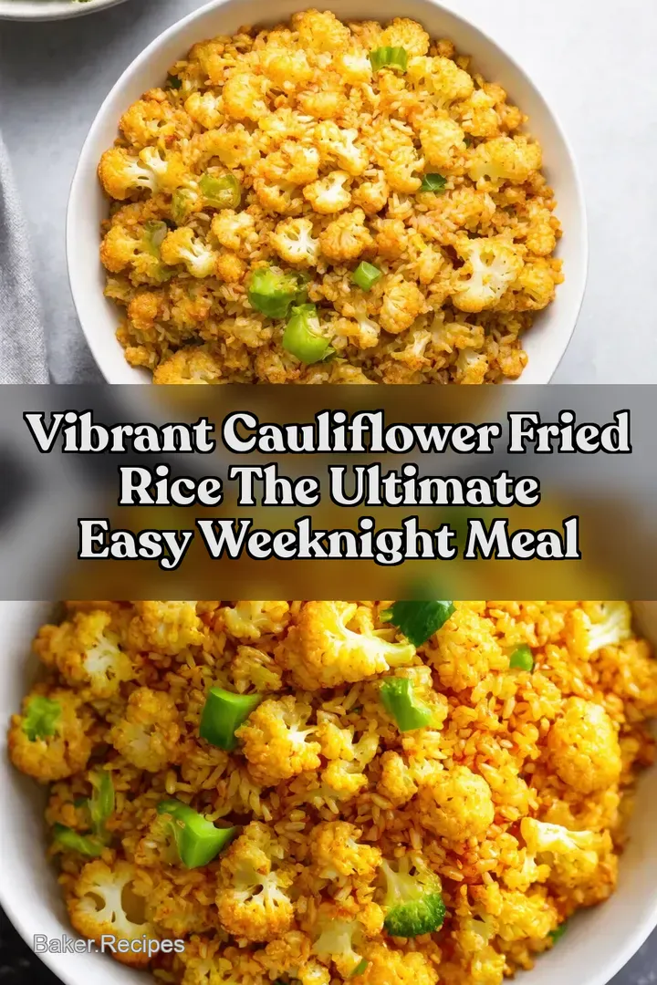Vibrant Cauliflower Fried Rice The Ultimate Easy Weeknight Meal