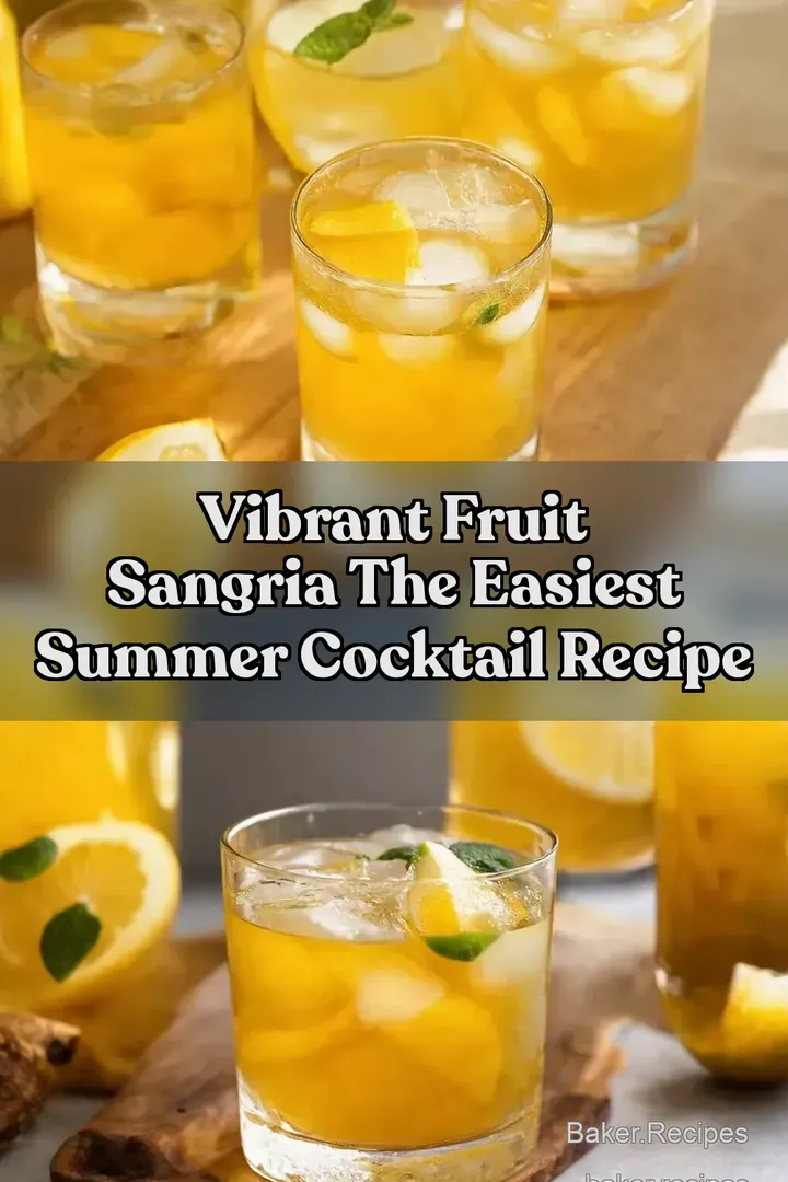 Vibrant Fruit Sangria The Easiest Summer Cocktail Recipe