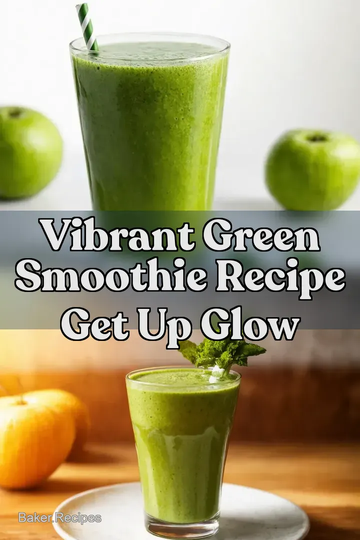 Vibrant Green Smoothie Recipe Get Up Glow