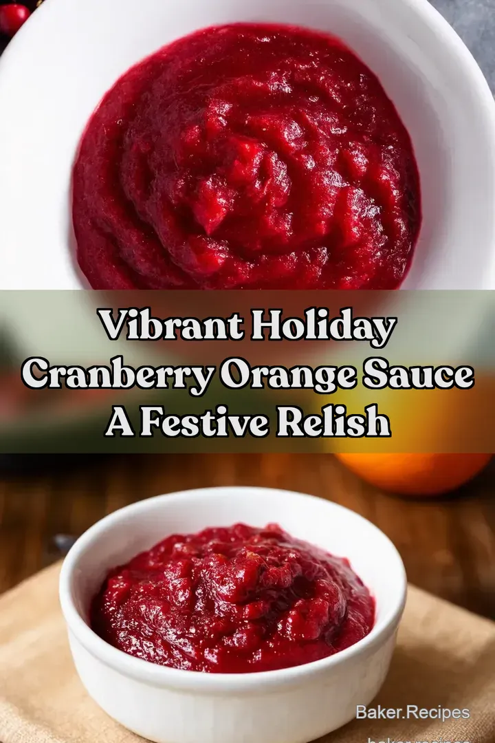 Vibrant Holiday Cranberry Orange Sauce A Festive Relish