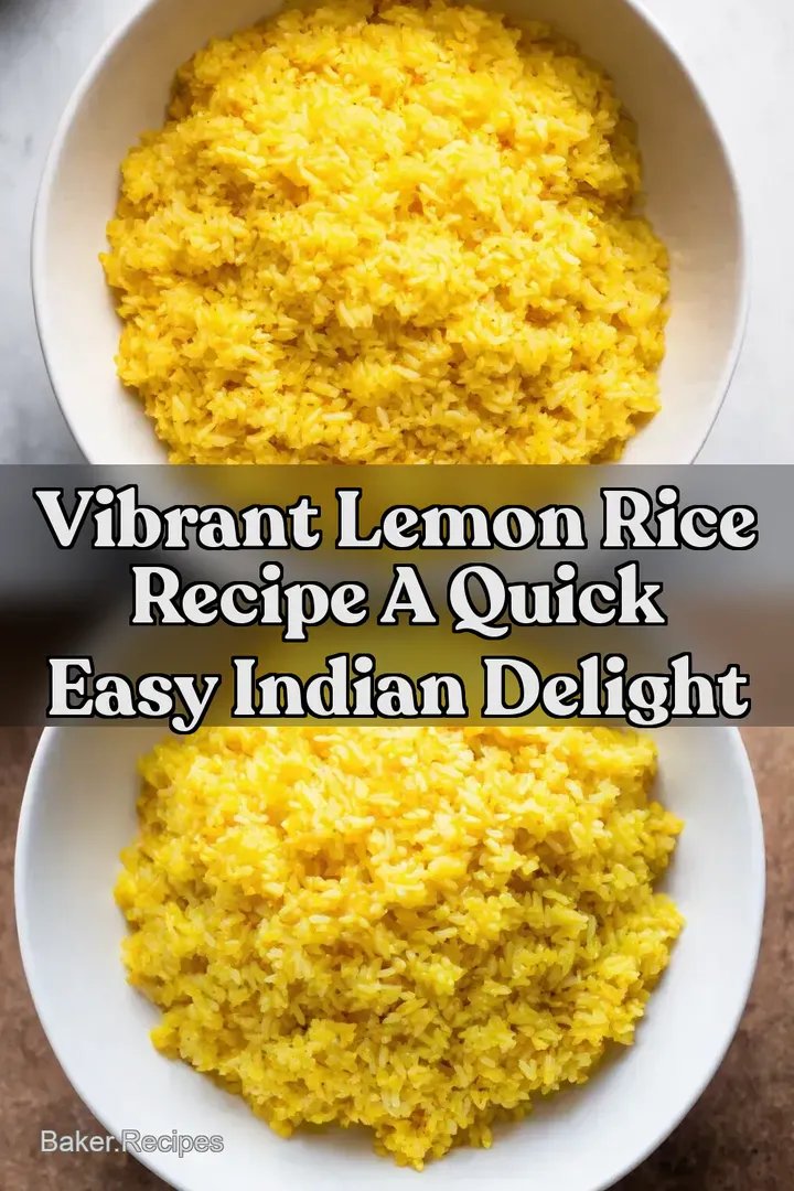 Vibrant Lemon Rice Recipe A Quick Easy Indian Delight