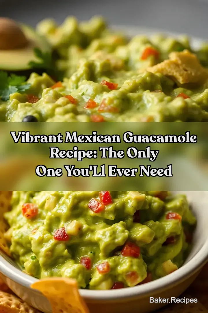Vibrant Mexican Guacamole Recipe: The Only One You ll Ever Need