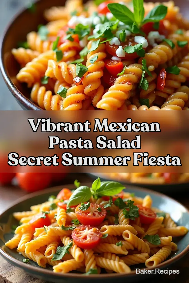 Vibrant Mexican Pasta Salad Secret Summer Fiesta