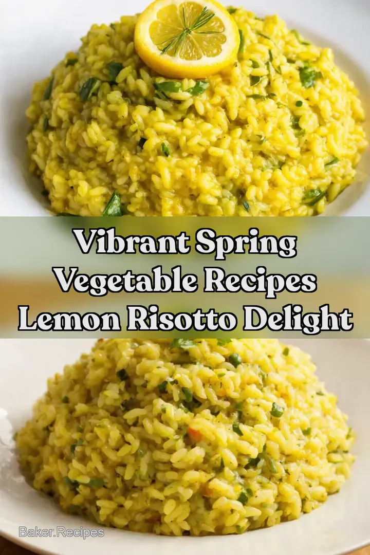 Vibrant Spring Vegetable Recipes Lemon Risotto Delight