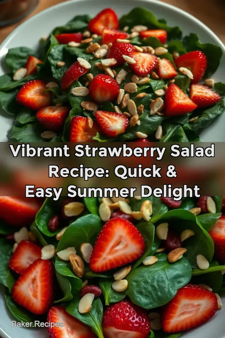 Vibrant Strawberry Salad Recipe: Quick & Easy Summer Delight