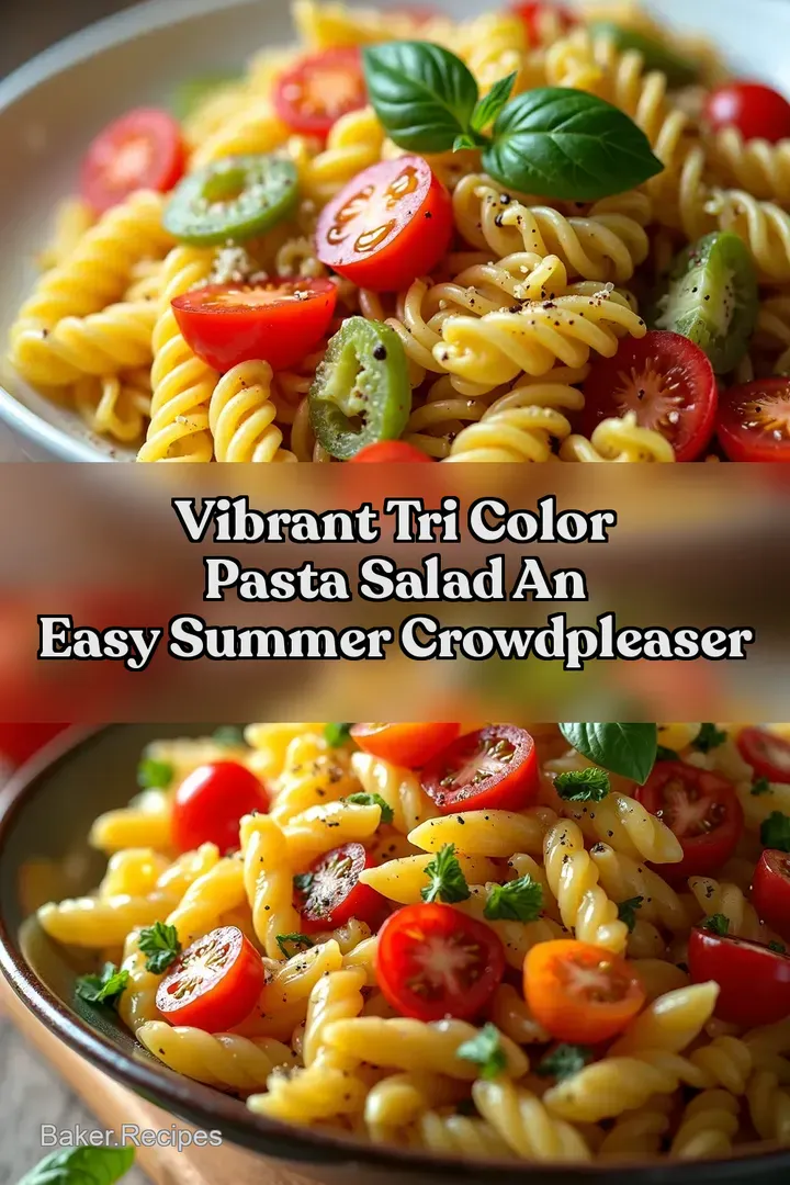 Vibrant Tri Color Pasta Salad An Easy Summer CrowdPleaser