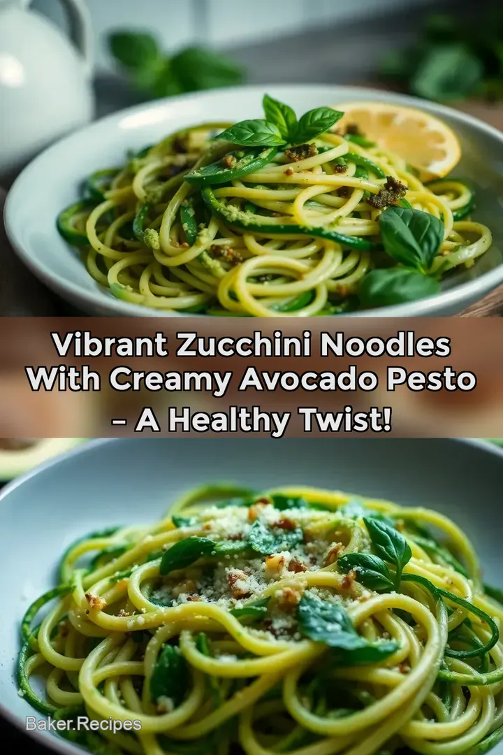 Vibrant Zucchini Noodles with Creamy Avocado Pesto &ndash; A Healthy Twist!