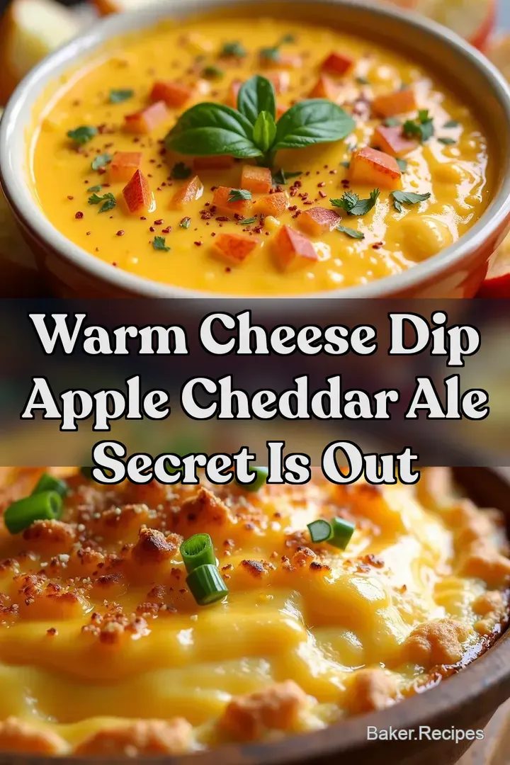 Warm Cheese Dip Apple Cheddar Ale Secret is Out