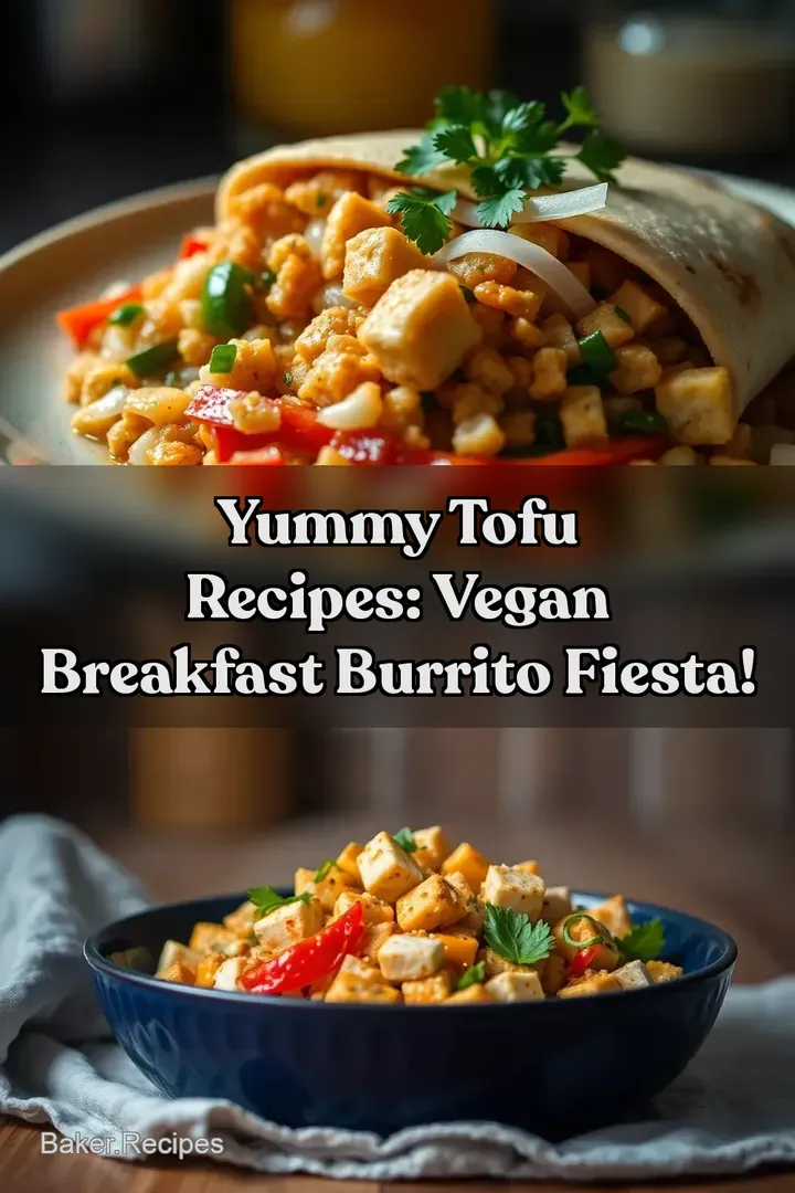 Yummy Tofu Recipes: Vegan Breakfast Burrito Fiesta!
