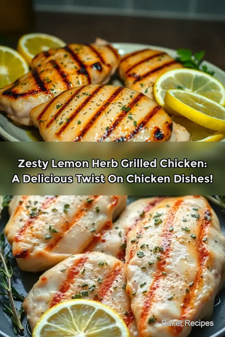 Zesty Lemon Herb Grilled Chicken: A Delicious Twist on Chicken Dishes!