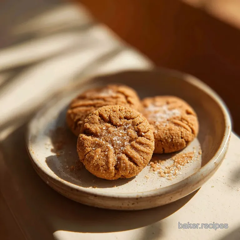 Peanut Butter Cookie with Sea Salt: 3 Ingredient Recipe