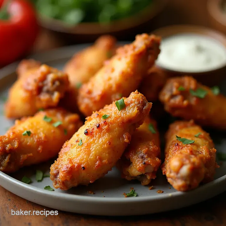 Air Fryer Chicken Wings Crispy Juicy Perfection presentation