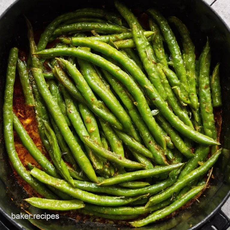 Air Fryer Green Bean Bliss Crispy Flavorpacked Goodness presentation