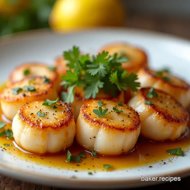 Air Fryer LemonGarlic Scallops KitchenQuick