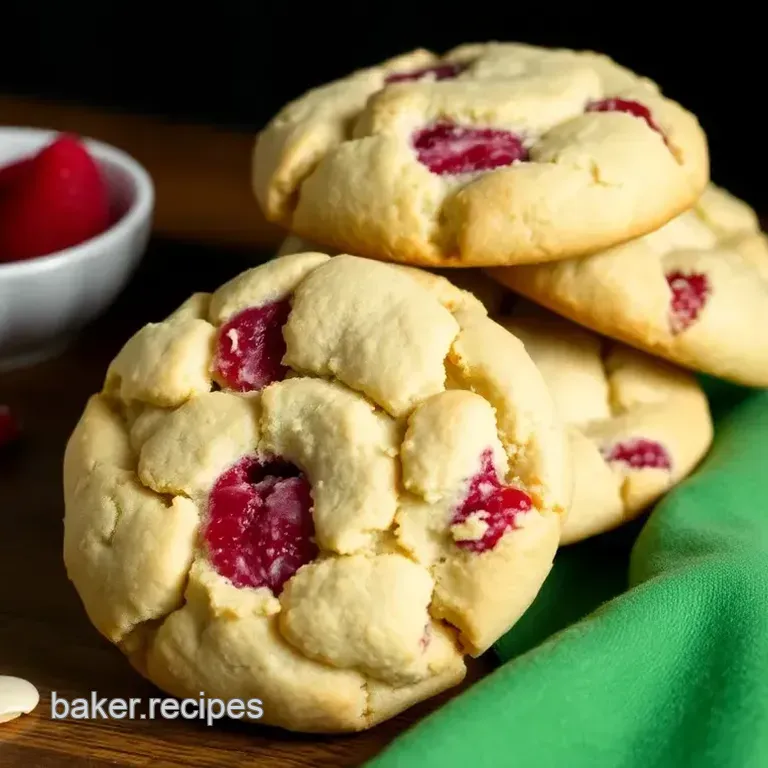 Almond Raspberry Bliss Cookies