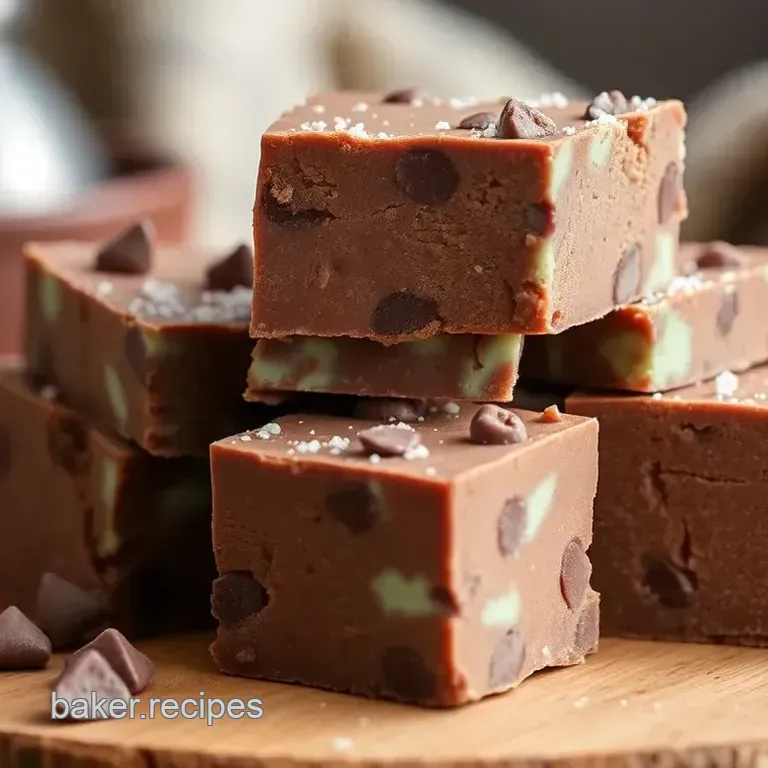 Decadent No-Bake Andes Mint Chocolate Chip Fudge
