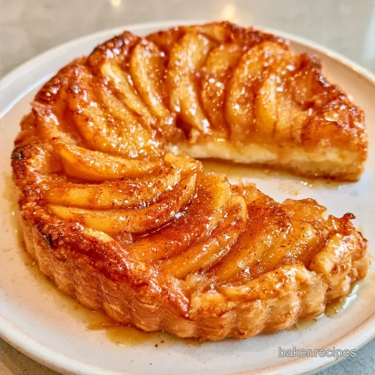 Cream Cheese Apple Puff Pastry Tart
