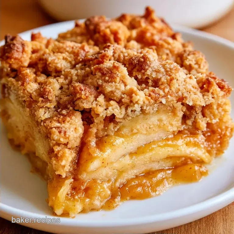 Old Fashioned Apple Crumble Slab Pie