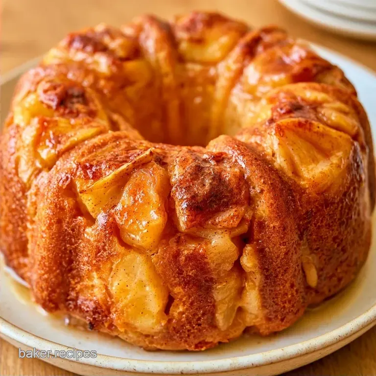 Apple Pie Bundt Cake with Spiced Apples
