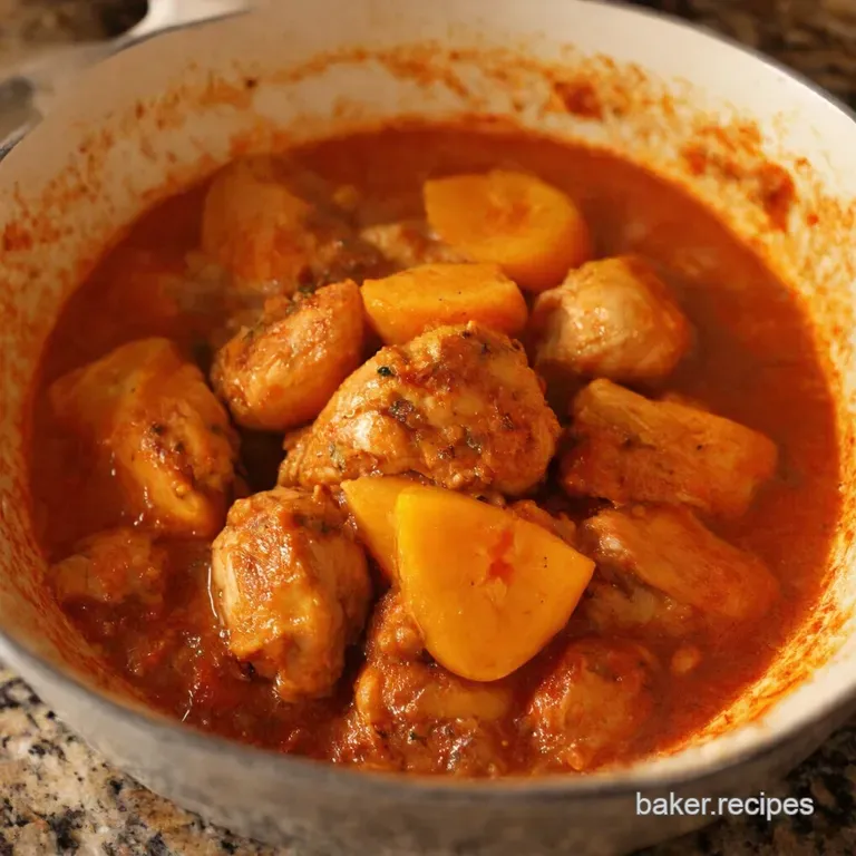 Apricot Almond Chicken Tagine presentation