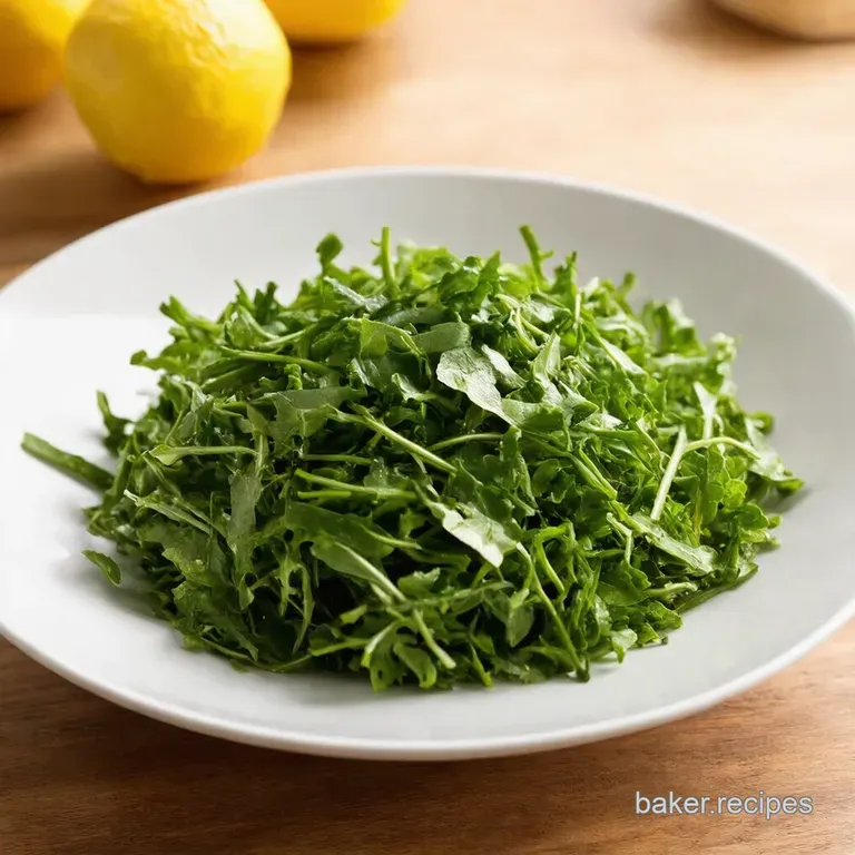 Arugula Parmesan Pine Nut Perfection presentation