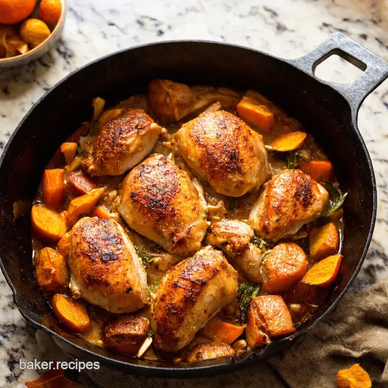 Autumn Bounty Chicken Skillet presentation