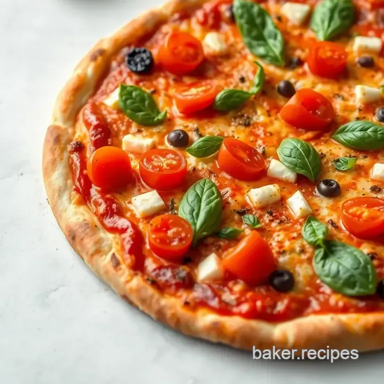Classic Margherita Pizza presentation