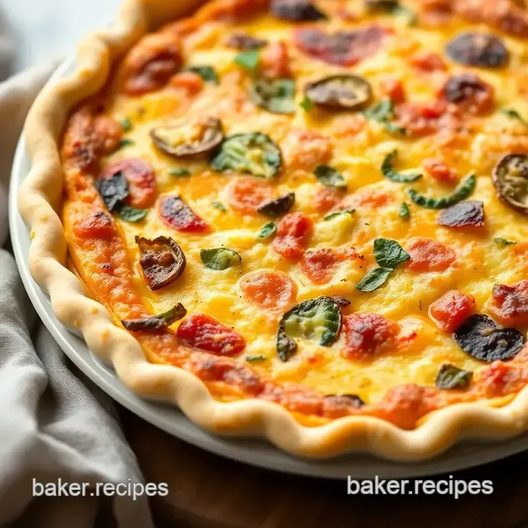 Crustless Veggie Quiche presentation