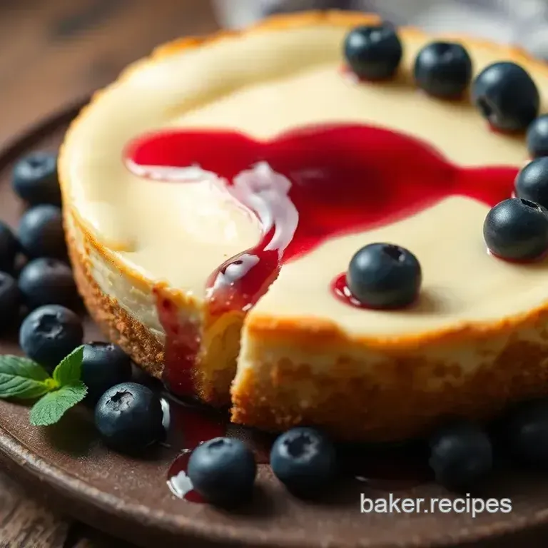 Blueberry Swirl Cheesecake