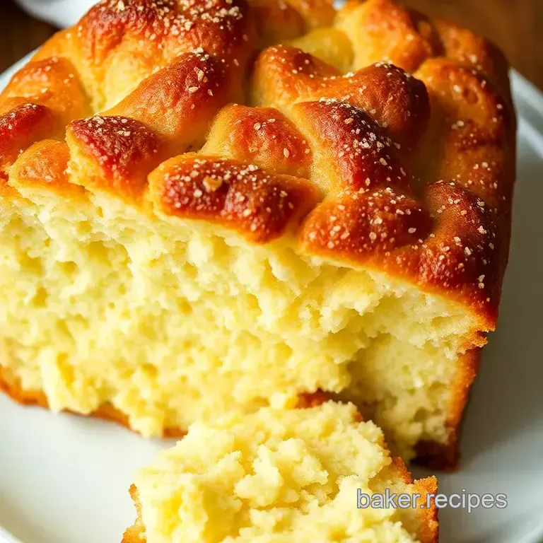 Bread Pudding Cake presentation