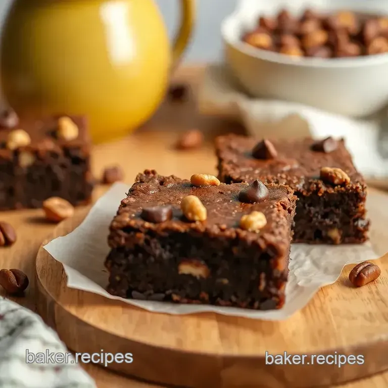 Bake Extra Nutty Dark Chocolate Brownies presentation