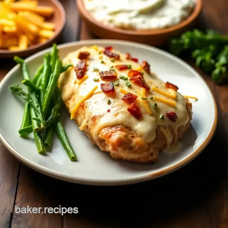 Baked Crack Chicken presentation