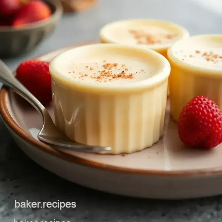 Amish Baked Custard presentation
