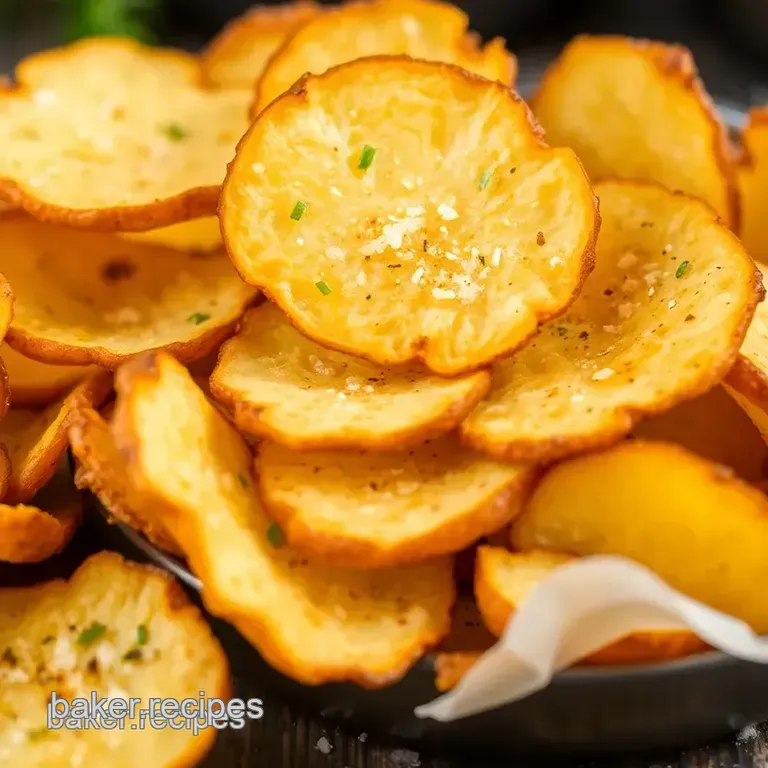 Homemade Baked Crisps Inspired by Lays presentation