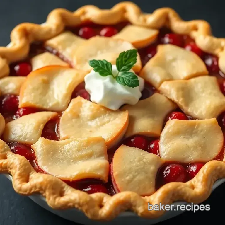 Festive Cranberry-Apple Holiday Pie