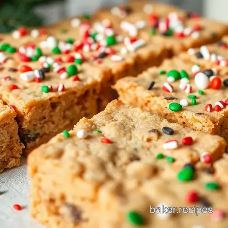 Christmas Sprinkle Cookie Bars