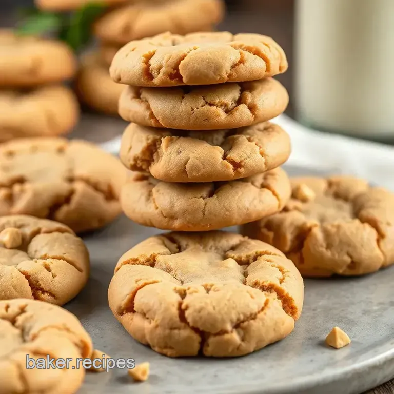 Flourless Peanut Butter Chocolate Cookies presentation