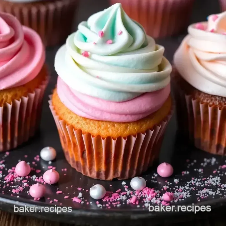 Gender Reveal Cupcakes presentation