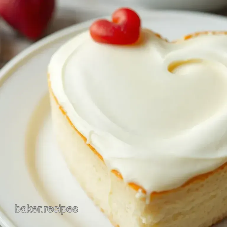 Heart-Shaped Vanilla Cake
