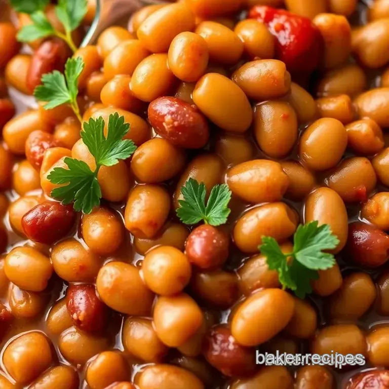 Classic Oven-Baked Beans presentation