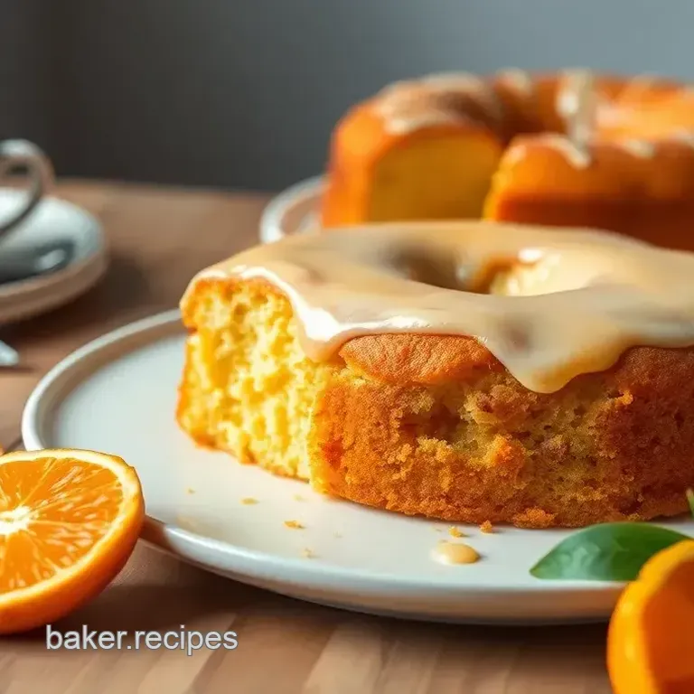 Bake Cream Cheese Pound Cake with Oranges