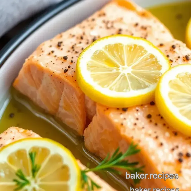 Baked Salmon with Fresh Lemon Delight presentation