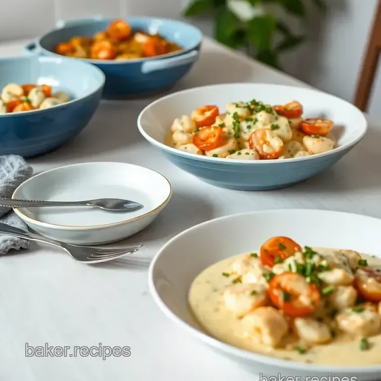 Seafood Bake Recipe presentation