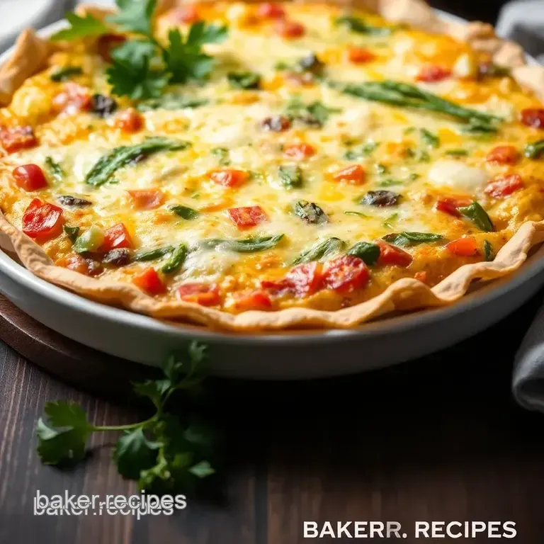Tortilla Quiche Bake presentation