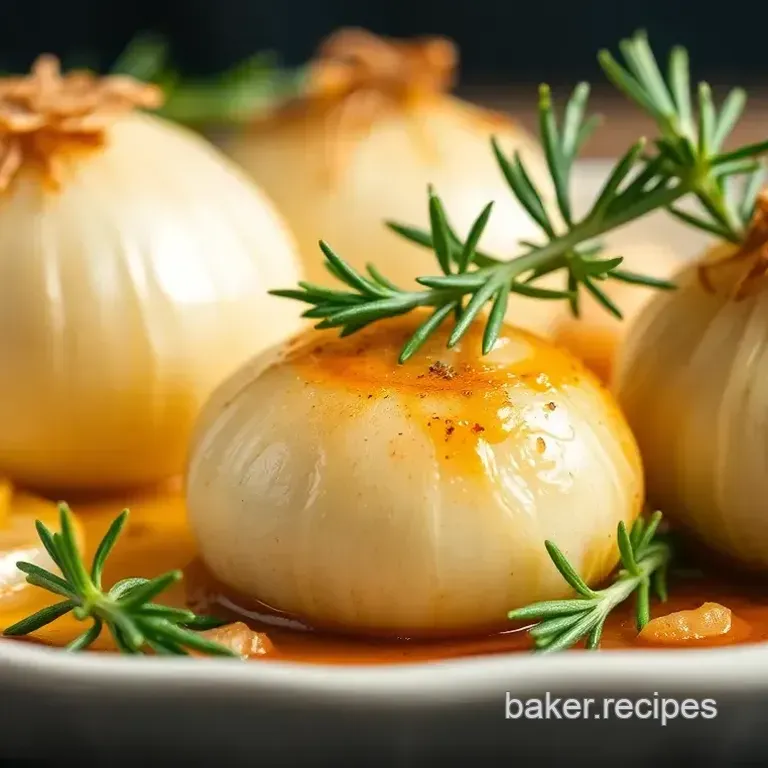 Whole Roasted Onions with Rosemary