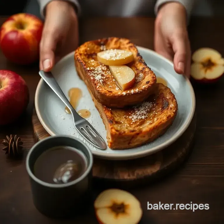 Baked French Toast with Apple Cider Delight presentation