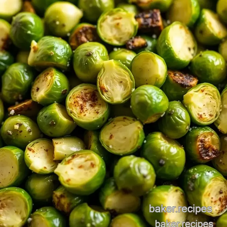 Baked Brussels Sprouts: Crisp and Caramelized Delight! presentation
