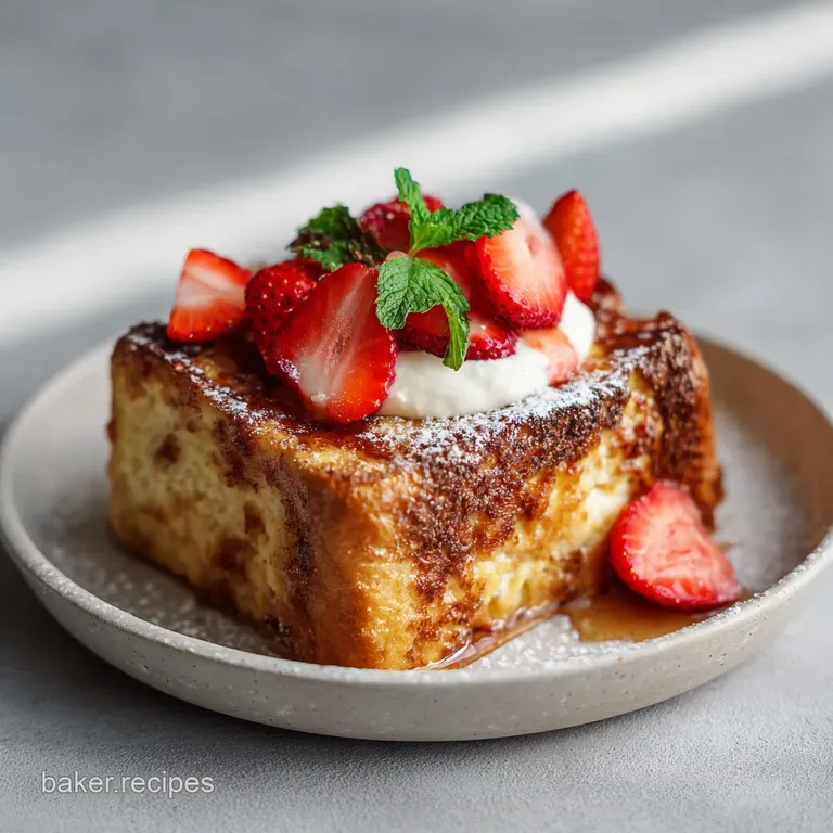 Baked French Toast Recipe with Crunchy Crust