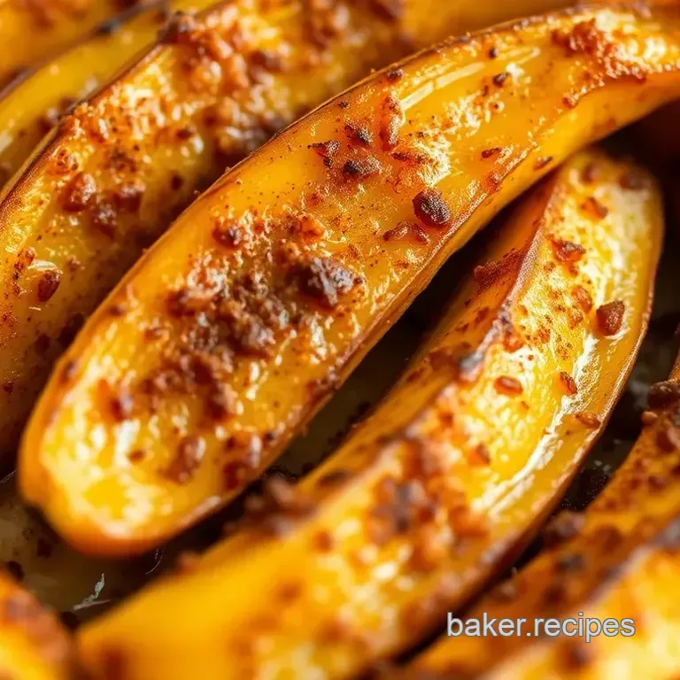 Baked Plantains Sweet & Spicy Delight