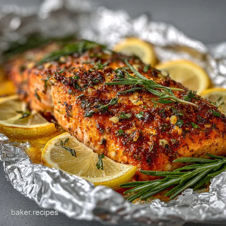 Elegant plate featuring a tender salmon fillet with a glistening, herb-infused glaze beside bright, colorful roasted aspar...